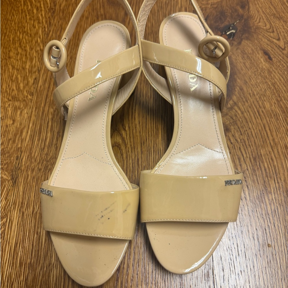 Prada nude sandals 39.5